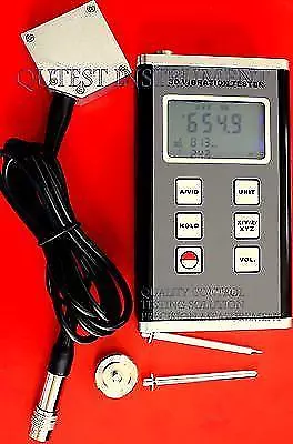 Digital Vibration Meter Velocity Acceleration Displacement 3 AXIS XYZ 1 Sensor