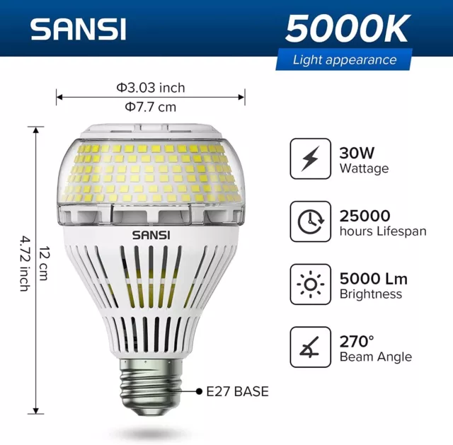 1X 500W Äquivalen A21 E27 LED Leuchtmittel Glühbirne Familie Tageslicht 230V CE