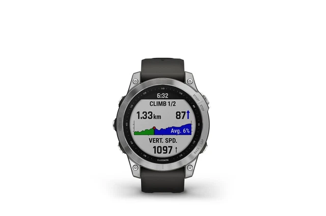 GARMIN fenix 7, Silver avec bracelet gris