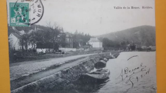 CARTE POSTALE BELGIQUE - Vallée de la Meuse, Rivière - 1914
