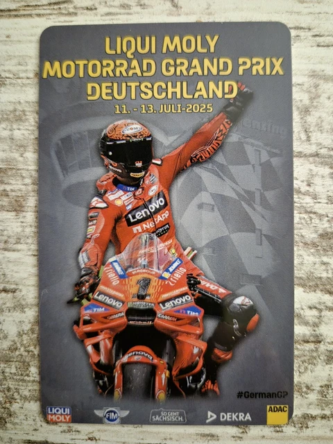 LIQUI MOLY MOTORRAD Grand Prix Deutschland 2025-Plastikkarte Kalender