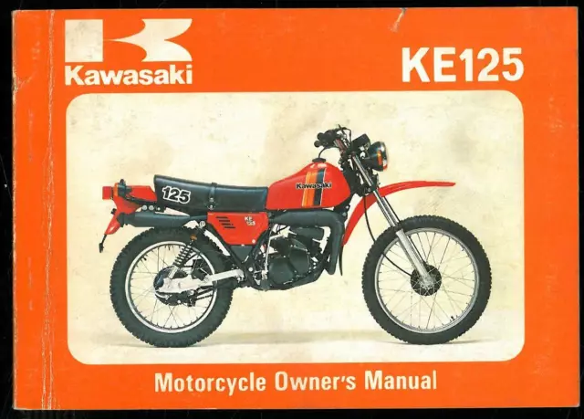 Owner's Manual KAWASAKI KE 125 A7 -1979/80 Owners Manuel Propriétaire en Anglais