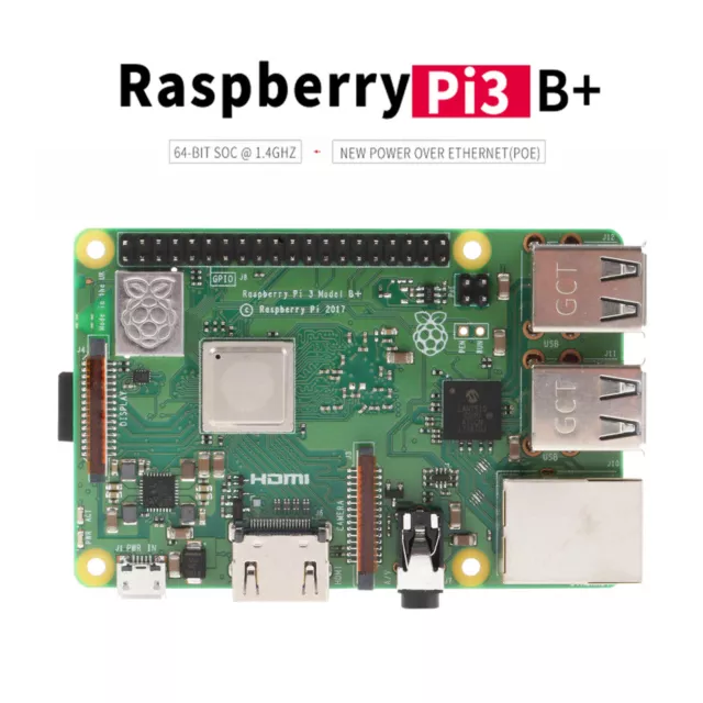 Raspberry Pi 3 Model B+ 1.4GHz 64-bit Quad-Core ARM Cortex-A53 CPU HQ NEW