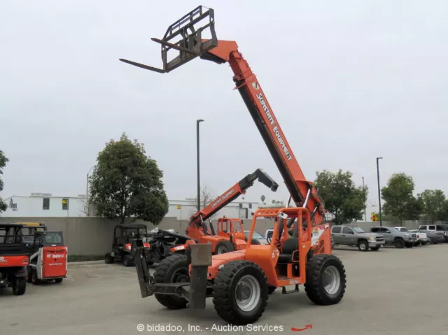 2013 Skytrak 10054 54' 10,000 lbs Telescopic Reach Forklift Telehandler bidadoo