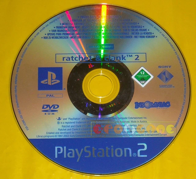 RATCHET & CLANK 2 Ps2 Versione Promo Europea gioco completo e and - SOLO DISCO