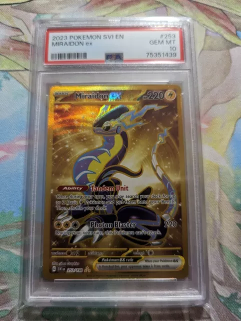 MIRAIDON EX GOLD 253/198 Full Art Pokémon TCG Scarlet & Violet SV1