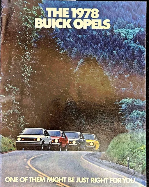 1978 Opel 12-page Original Car Sales Brochure Excellent Uncirculated