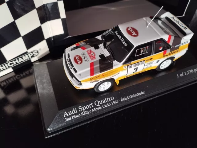 Audi Sport Quattro S1 Minichamps 1/43 1985 Mionte Carlo Rally