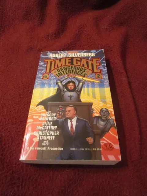 Time Gate II ed. Silverberg (1990, pb) SIGNED x2 Robert Sheckley Karen Haber