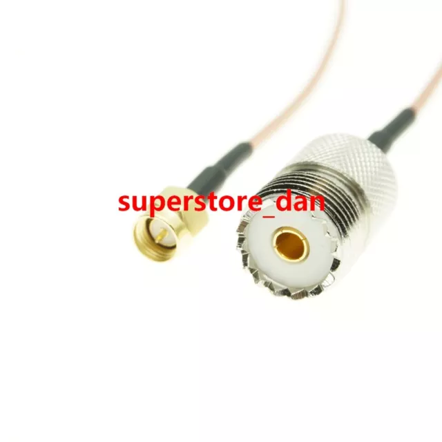 RG316 Cable SMA Male Plug To UHF Female SO239 Jack Connector Coaxial Pigtail