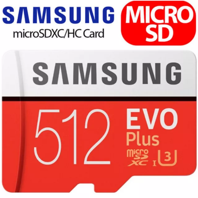 Samsung EVO Plus Micro SD Card 512GB Class 10 Memory Card SDHC SDXC