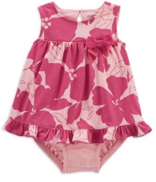 Baby Girls Child Of Mine Carters Outfit Pink Floral Flowers 18M Nwt