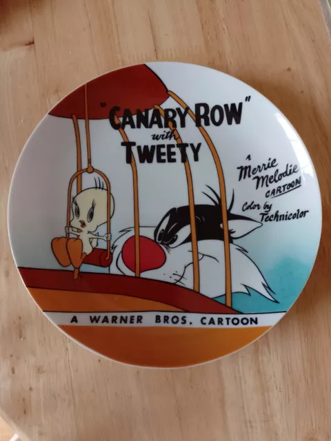 Vintage Looney Tunes Canary Row With Tweety  Plate