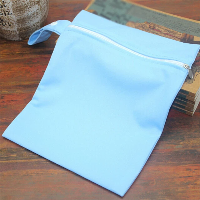 Baby Protable Nappy Washable Nappy Wet Dry Cloth Zipper Waterproof Diaper Bag AY 5