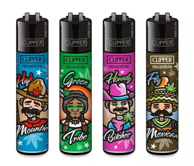 420 AMERICA CLIPPER LIGHTERS - Solo Designs/Full Set - Refillable