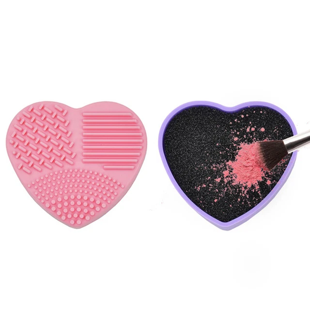 brosse de nettoyage boîte maquillage brosse boîte de nettoyage applicateur de 2