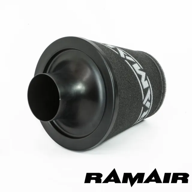 RAMAIR Noir M Aluminium Induction Air Filtre Universel 70Mm Od Col 2
