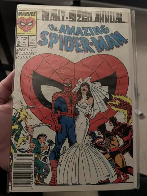 Amazing Spider-Man Giant Size Annual #21 1987 Marvel Newsstand Wedding Issue