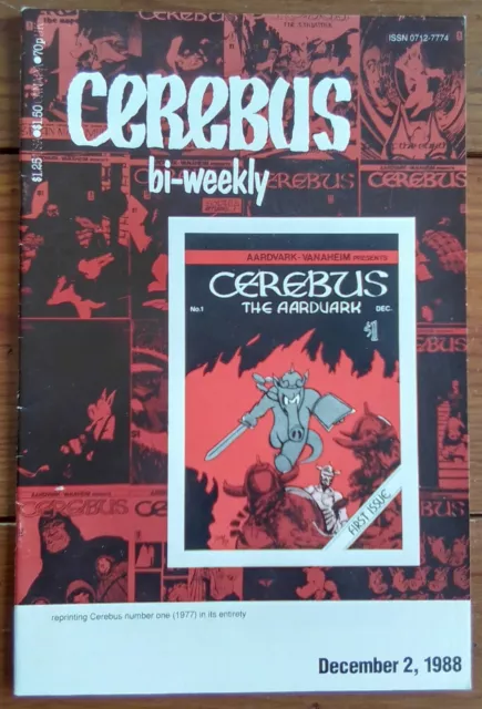 Cerebus Bi-Weekly 1, Dave Sim, Aardvark Vanaheim Press, December 1988, Fn