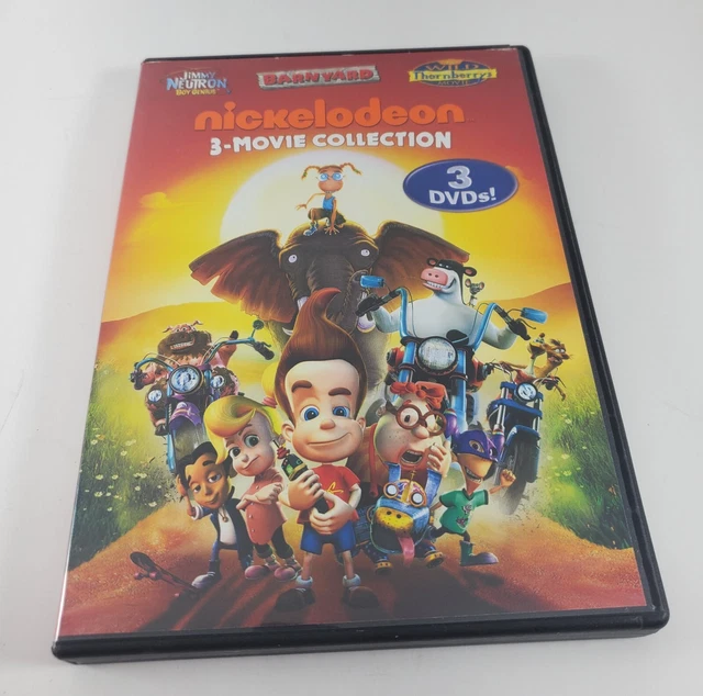 NICKELODEON 3-MOVIE COLLECTION DVDs Jimmy Neutron Barnyard Wild