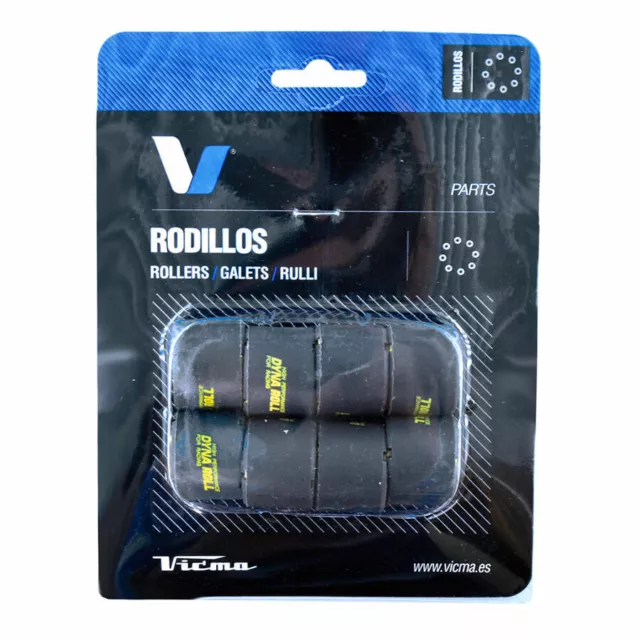 8 Rulli Carbonio 25x17 15gr per PIAGGIO 500 MP3 LT SPORT/BUSINESS ABS 2014-2016