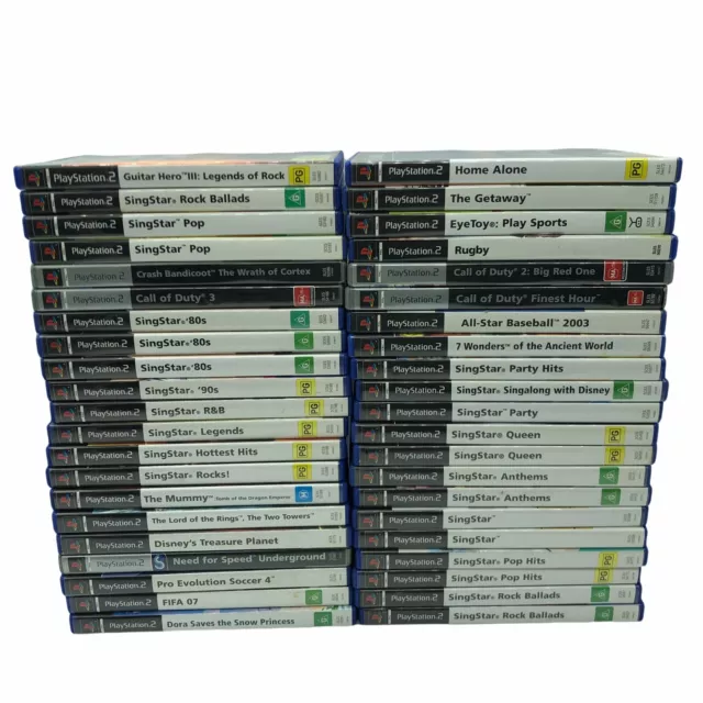 PS2 Playstation 2 Games - Large Selection of Titles - Posts Overseas