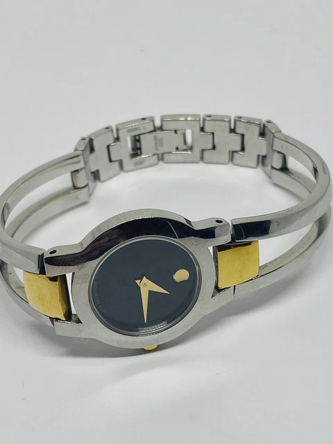 Ladies MOVADO Amorosa Wrist Watch, 81 E4 1842 Two Tone, Swiss Made, Excellent!