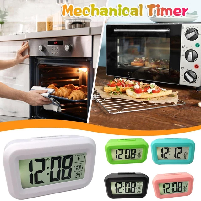 Digital Display Alarm Clock Battery Operated Snooze light Design Night P9L5