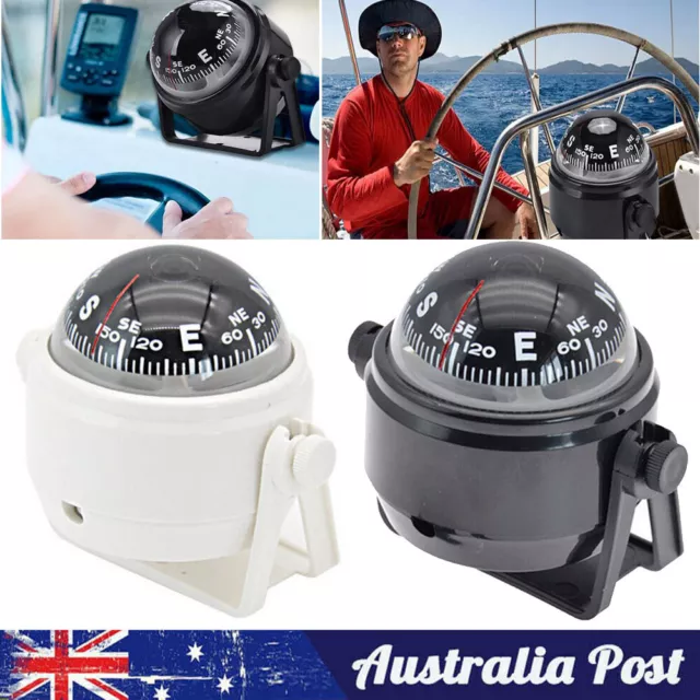 Boat Compass Marine Compass with Mount for Sail Ship Vehicle Car Boat Navigation