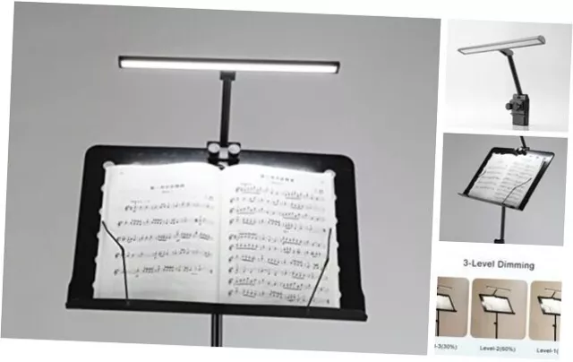 Music Stand Lights Clip On LED Rechargeable with Built-in 4000mAh Lithium