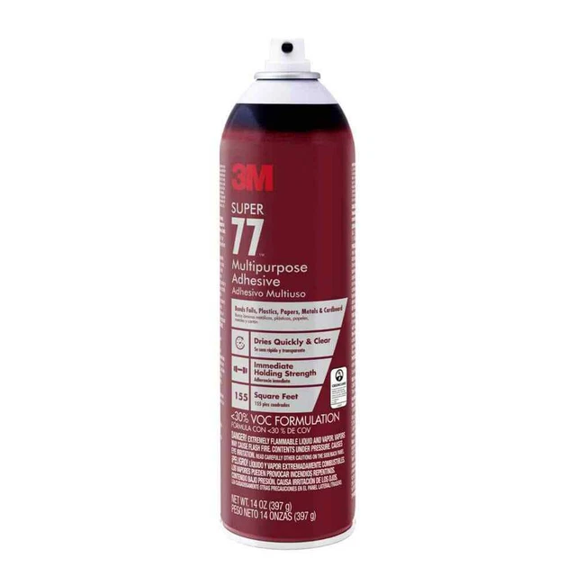 14 Oz. Super 77 Multipurpose Low Voc Spray Adhesive | Oz • Strength Can White