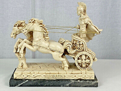Sculpture Roman Soldier Warrior chariot slave horses race sword empire 