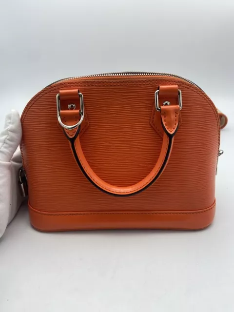 LOUIS VUITTON ALMA BB Handbag Epi Leather Nano Orange $650.00 - PicClick