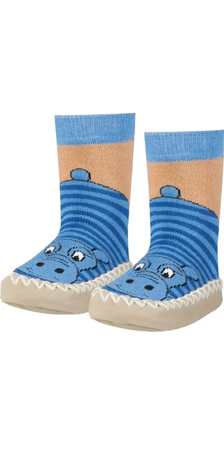 Scarpe A Calzino Con Suola Antiscivolo - Ippopotamo Pantofole Bambini