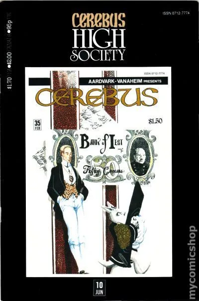 Cerebus High Society #10 FN 1990 Stock Image