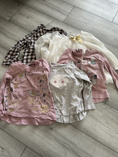 Bundle of 5 Baby Girl Long sleeves Top 18-24 months H&m lupilu