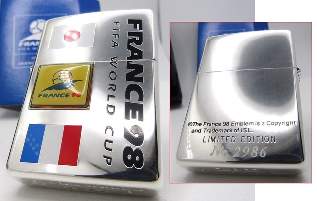 FRANCE 98 FIFA WORLD CUP 記念Zippo Zippo lighter World Cup France 98 commemorative Zippo with