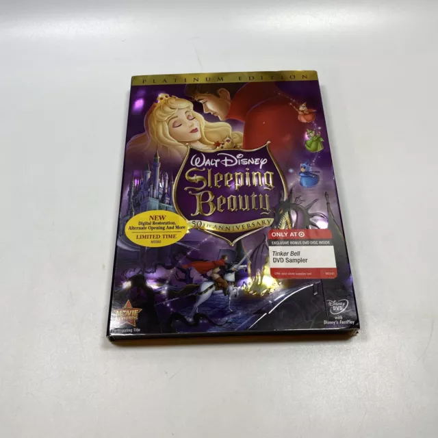 Disney Sleeping Beauty 50th Anniversary Platinum Edition DVD w/slip cover