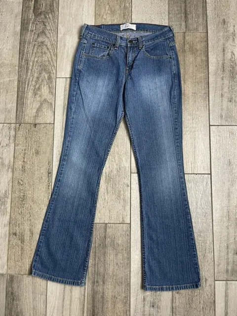 Levis Signature Boot Cut Stretch Jeans Womens Size 29 Mid Rise Blue Denim 29X30