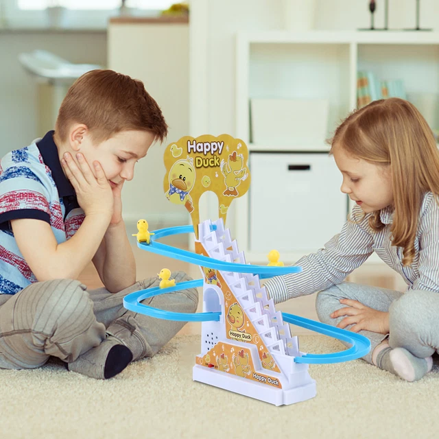 Electric Track Slide Toys Electric Stair Toy Battery Powered for Kids Child