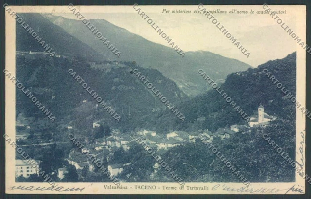 Lecco Bellano Tartavalle Taceno cartolina LQ4811