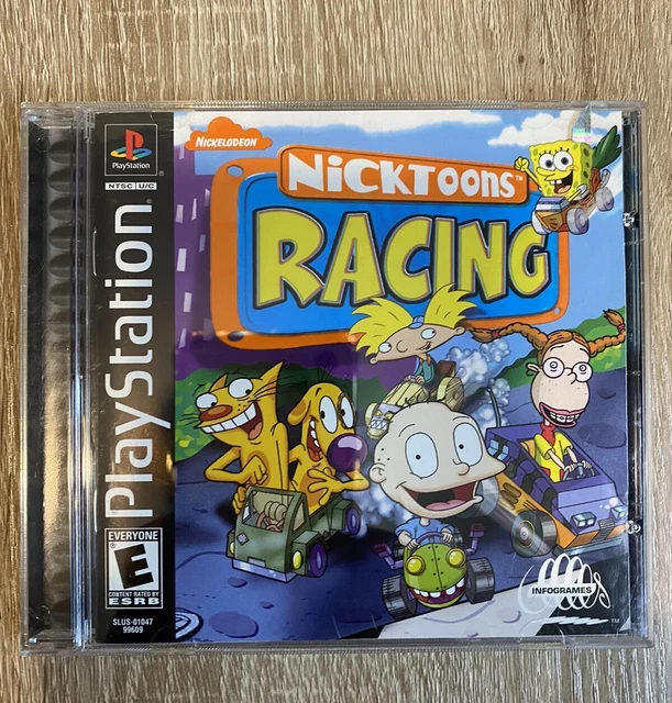 NICKTOONS RACING (SONY PlayStation 1, 2001) Black Label Complete Tested