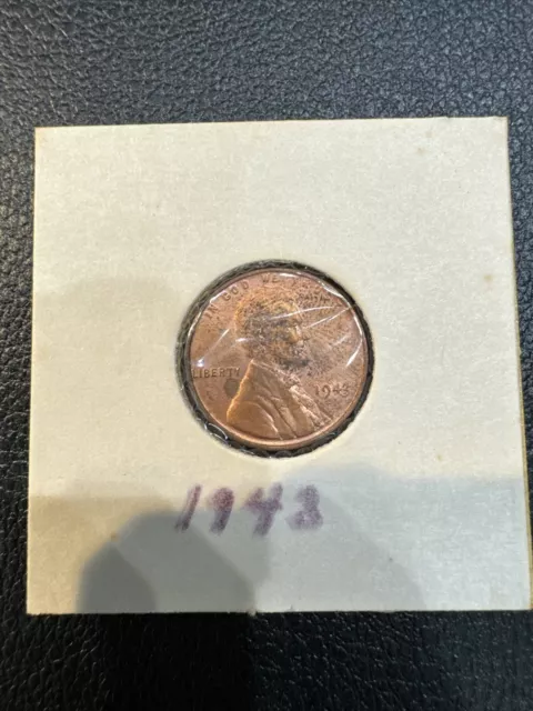 1943 Date 4 Small. Revere Is Flipped. Lincoln Wheat  Penny. U In United States