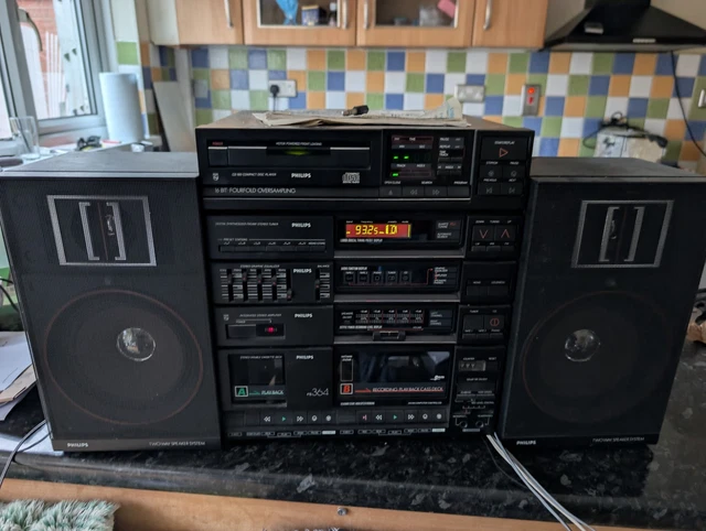 Platine Cassette Philips N2501 – 1977, Stéréo, Vintage Rare – état Fonctionnel