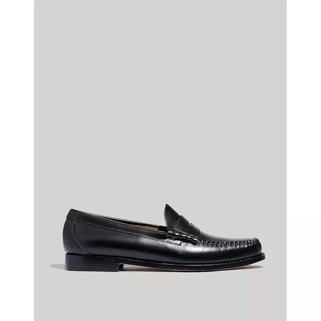 MADEWELL X G.H.BASS Weejuns® Penny Loafers in Black Leather $110.00 ...