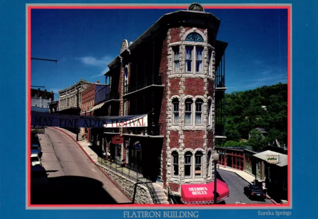 Flatiron Building Eureka Springs Arkansas Postcard