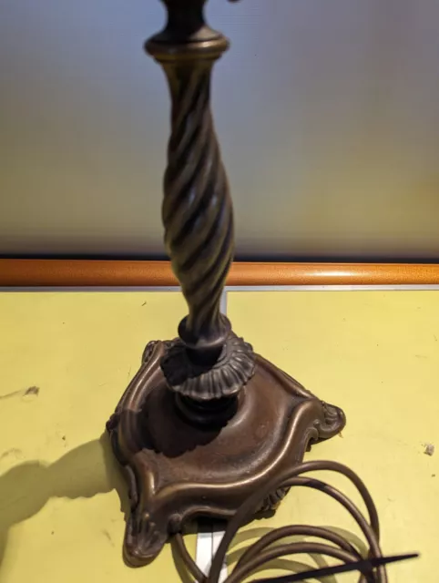 Original art deco Messing/Bronze? Tischlampe, Lampenfuß, Lampe, Bastler