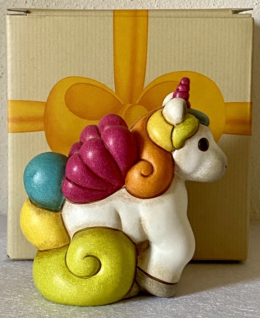 Statuetta Unicorno Galoppante THUN In Ceramica - Decorazione Per Casa, Collezione, Idea Regalo