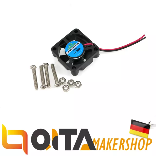 5V Mini Cooling Fan Raspberry Pi DC Lüfter Kühlkörper Kühler + Schrauben&Muttern