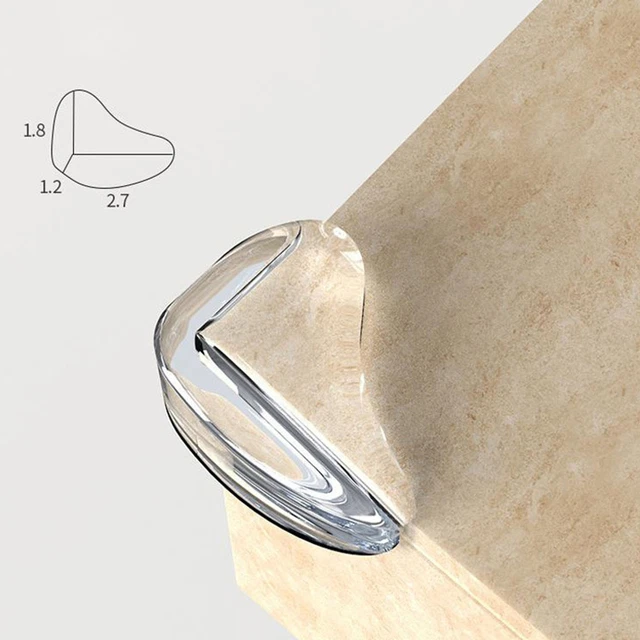 10pcs Corner Cover Rounded Teardrop Shape Three-sided Design Corner Cover Pvc